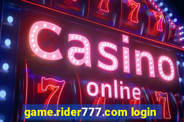 game.rider777.com login